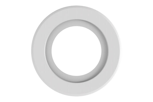 BEZEL EXTENDER RING FOR EVOFIRE MINI 43MM DOWNLIGHT 43-60MM CUTOUT 80MM DIAMETER - WHITE - ILDLFR43D075