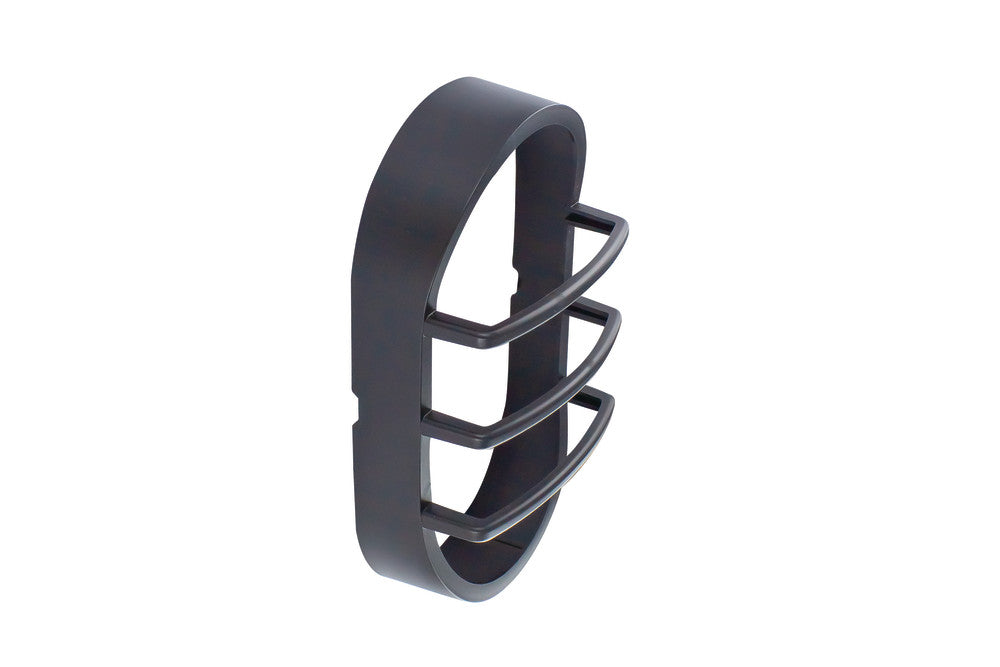 TOUGH SHELL COMPACT BULKHEAD 213X120MM BLACK OVAL LOUVRE ACCESSORY - ILBHPA008