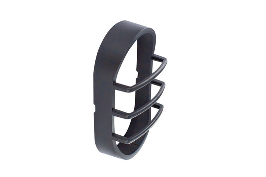 TOUGH SHELL COMPACT BULKHEAD 213X120MM BLACK OVAL LOUVRE ACCESSORY - ILBHPA008