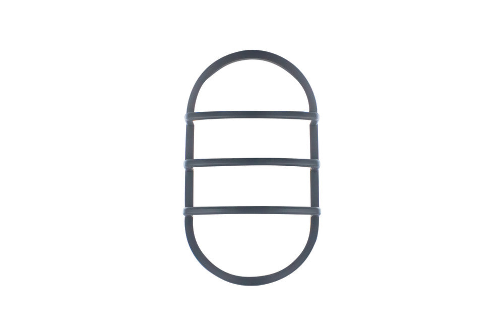 TOUGH SHELL COMPACT BULKHEAD 213X120MM ANTHRACITE GREY OVAL LOUVRE ACCESSORY - ILBHPA018