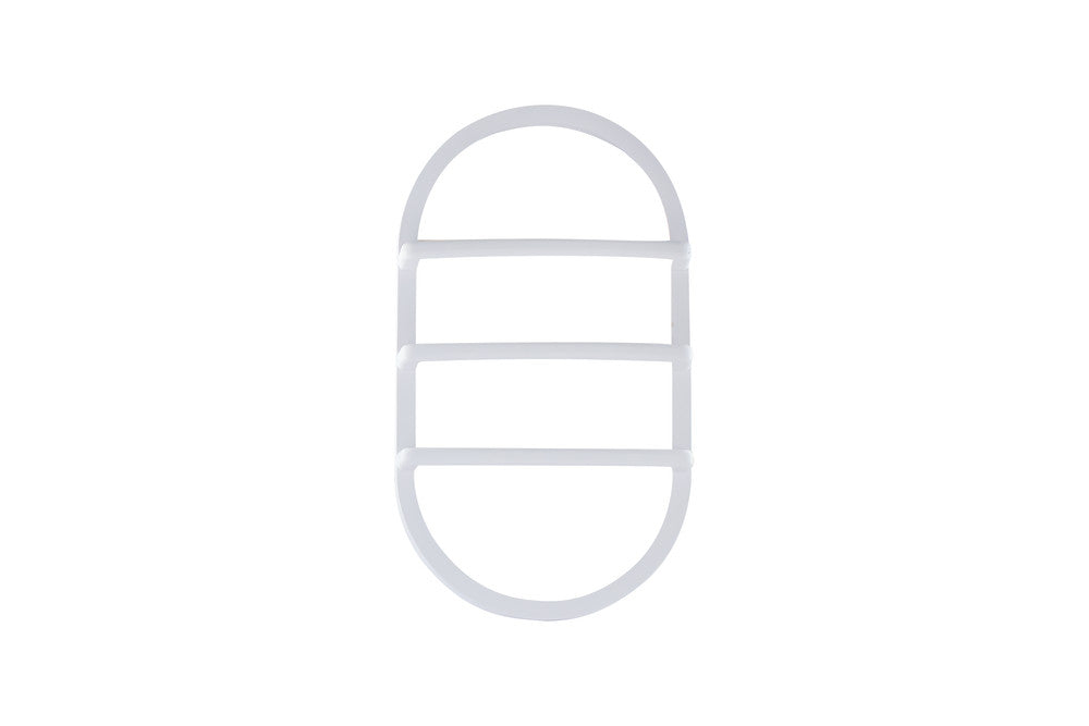 TOUGH SHELL COMPACT BULKHEAD 213X120MM WHITE OVAL LOUVRE ACCESSORY - ILBHPA012