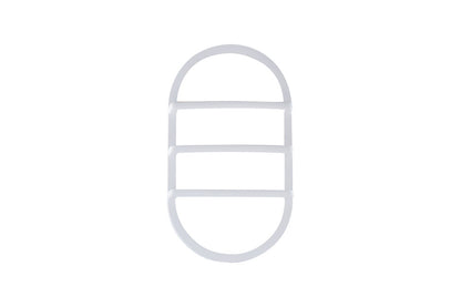 TOUGH SHELL COMPACT BULKHEAD 213X120MM WHITE OVAL LOUVRE ACCESSORY - ILBHPA012