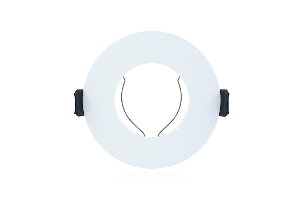EVOFIRE FIRE RATED DOWNLIGHT 70MM CUTOUT IP65 WHITE ROUND +GU10 HOLDER INTEGRAL - ILDLFR70D001