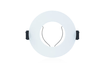 EVOFIRE FIRE RATED DOWNLIGHT 70MM CUTOUT IP65 WHITE ROUND +GU10 HOLDER INTEGRAL - ILDLFR70D001