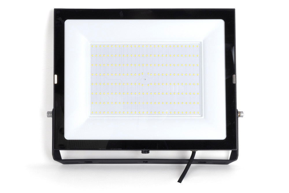COMPACT SLIM FLOODLIGHT 200W 20000LM 4000K 120 BEAM 100LM/W IP65 IK08 INTEGRAL LED BLACK - ILFLE027