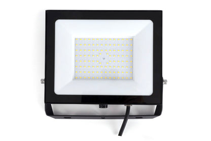 COMPACT SLIM FLOODLIGHT 100W 10000LM 4000K 120 BEAM 100LM/W IP65 IK08 INTEGRAL LED BLACK - ILFLE023