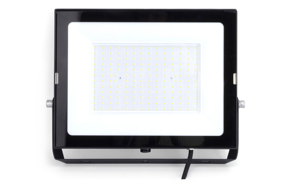 COMPACT SLIM FLOODLIGHT 150W 15000LM 4000K 120 BEAM 100LM/W IP65 IK08 INTEGRAL LED BLACK - ILFLE025
