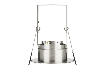 EVOFIRE FIRE RATED DOWNLIGHT 70MM CUTOUT IP65 SATIN NICKEL RECESSED +GU10 HOLDER & INSULATION GUARD INTEGRAL - ILDLFR70E004