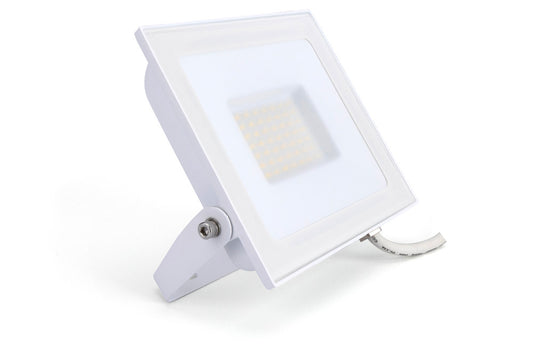 COMPACT SLIM FLOODLIGHT 50W 5000LM 4000K 120 BEAM 100LM/W IP65 IK08 INTEGRAL LED WHITE - ILFLE022