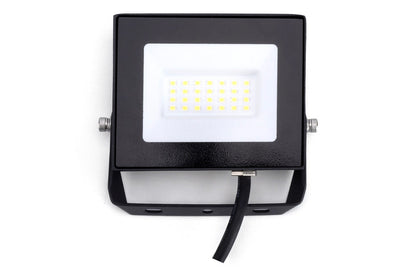 COMPACT SLIM FLOODLIGHT 20W 2000LM 4000K 120 BEAM 100LM/W IP65 IK08 INTEGRAL LED BLACK - ILFLE017