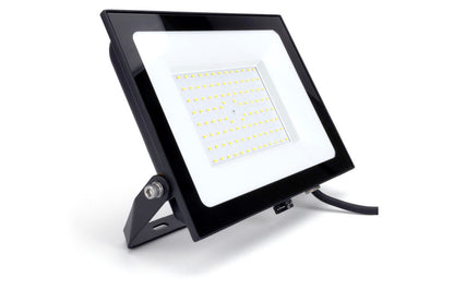 COMPACT SLIM FLOODLIGHT 100W 10000LM 4000K 120 BEAM 100LM/W IP65 IK08 INTEGRAL LED BLACK - ILFLE023