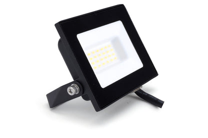 COMPACT SLIM FLOODLIGHT 20W 2000LM 4000K 120 BEAM 100LM/W IP65 IK08 INTEGRAL LED BLACK - ILFLE017