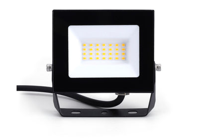 COMPACT SLIM FLOODLIGHT 20W 2000LM 3000K 120 BEAM 100LM/W IP65 IK08 INTEGRAL LED BLACK - ILFLE003