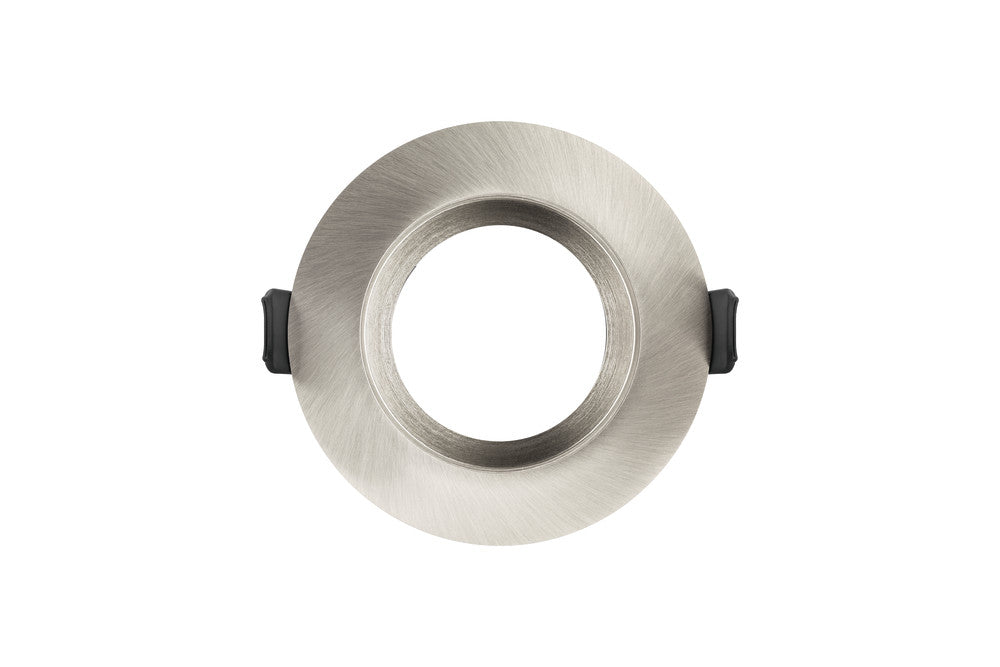 EVOFIRE FIRE RATED DOWNLIGHT 70MM CUTOUT IP65 SATIN NICKEL RECESSED +GU10 HOLDER INTEGRAL - ILDLFR70E002