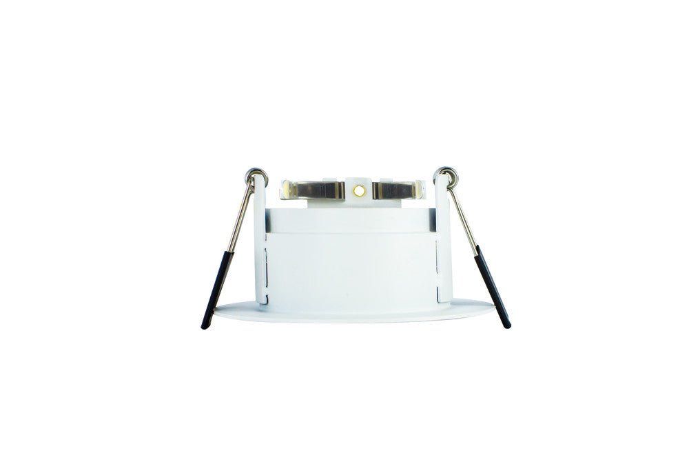 EVOFIRE FIRE RATED DOWNLIGHT 70MM CUTOUT IP65 WHITE RECESSED +GU10 HOLDER INTEGRAL - ILDLFR70E001