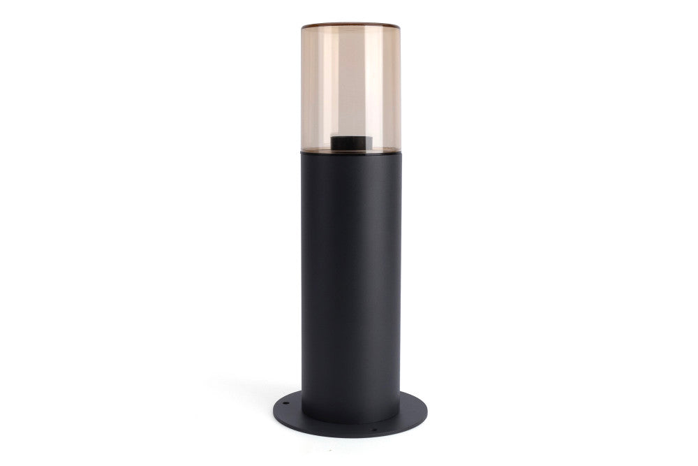 WINCHESTER OUTDOOR BOLLARD 400MM IP65 1xE27 DARK GREY INTEGRAL - ILBDB069