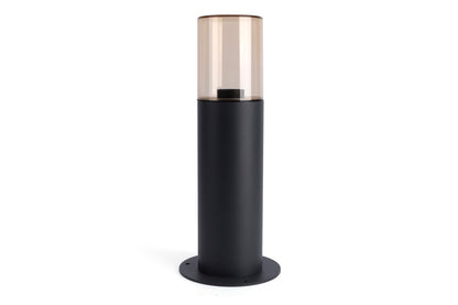 WINCHESTER OUTDOOR BOLLARD 400MM IP65 1xE27 DARK GREY INTEGRAL - ILBDB069