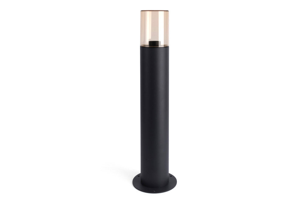 WINCHESTER OUTDOOR BOLLARD 600MM IP65 1xE27 DARK GREY INTEGRAL - ILBDB070