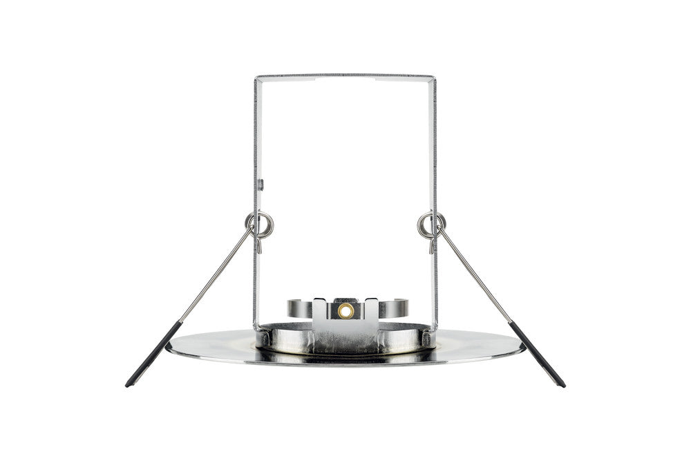 EVOFIRE FIRE RATED DOWNLIGHT 70-100MM CUTOUT IP65 POLISHED CHROME ROUND +GU10 HOLDER & INSULATION GUARD INTEGRAL - ILDLFR70D020