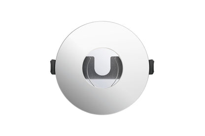 EVOFIRE FIRE RATED DOWNLIGHT 70-100MM CUTOUT IP65 POLISHED CHROME ROUND +GU10 HOLDER & INSULATION GUARD INTEGRAL - ILDLFR70D020