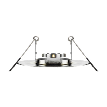 EVOFIRE FIRE RATED DOWNLIGHT 70-100MM CUTOUT IP65 POLISHED CHROME ROUND +GU10 HOLDER INTEGRAL - ILDLFR70D021