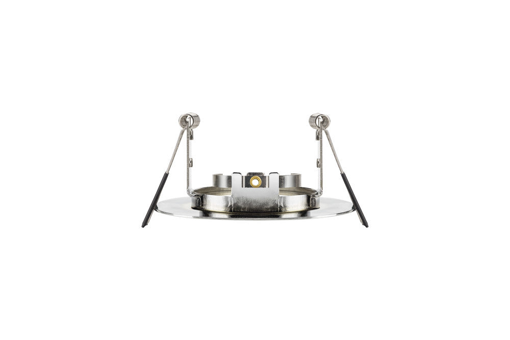 EVOFIRE FIRE RATED DOWNLIGHT 70MM CUTOUT IP65 POLISHED CHROME ROUND +GU10 HOLDER INTEGRAL - ILDLFR70D017