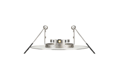 EVOFIRE FIRE RATED DOWNLIGHT 70-100MM CUTOUT IP65 SATIN NICKEL ROUND +GU10 HOLDER INTEGRAL - ILDLFR70D016