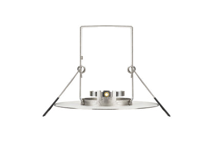 EVOFIRE FIRE RATED DOWNLIGHT 70-100MM CUTOUT IP65 SATIN NICKEL ROUND +GU10 HOLDER & INSULATION GUARD INTEGRAL - ILDLFR70D014