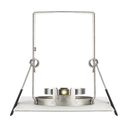 EVOFIRE FIRE RATED DOWNLIGHT 70MM CUTOUT IP65 SATIN NICKEL SQUARE +GU10 HOLDER & INSULATION GUARD INTEGRAL - ILDLFR70D010