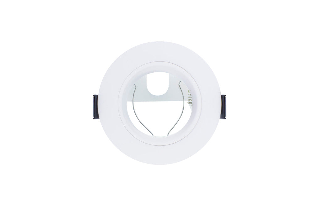 EVOFIRE FIRE RATED DOWNLIGHT 70MM CUTOUT IP65 WHITE RECESSED +GU10 HOLDER & INSULATION GUARD INTEGRAL - ILDLFR70E003