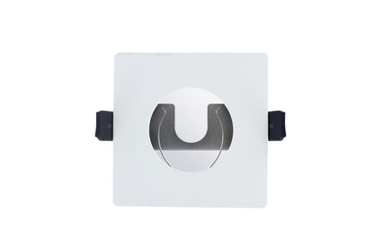 EVOFIRE FIRE RATED DOWNLIGHT 70MM CUTOUT IP65 WHITE SQUARE +GU10 HOLDER & INSULATION GUARD INTEGRAL - ILDLFR70D009