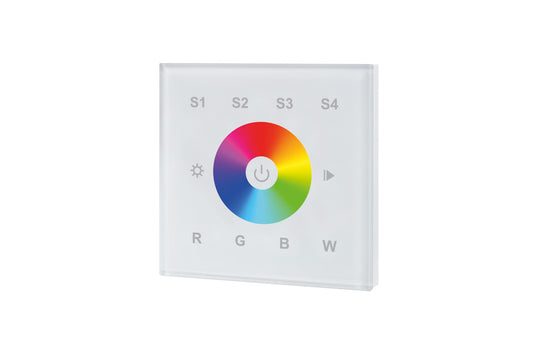 RF WALL MOUNT TOUCH REMOTE RGBW 1 ZONE 100-240 AC INPUT WHITE INTEGRAL - ILRC019