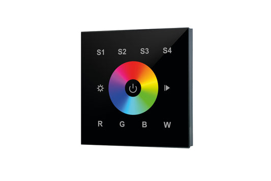 RF WALL MOUNT TOUCH REMOTE RGBW 1 ZONE 100-240 AC INPUT BLACK INTEGRAL - ILRC018