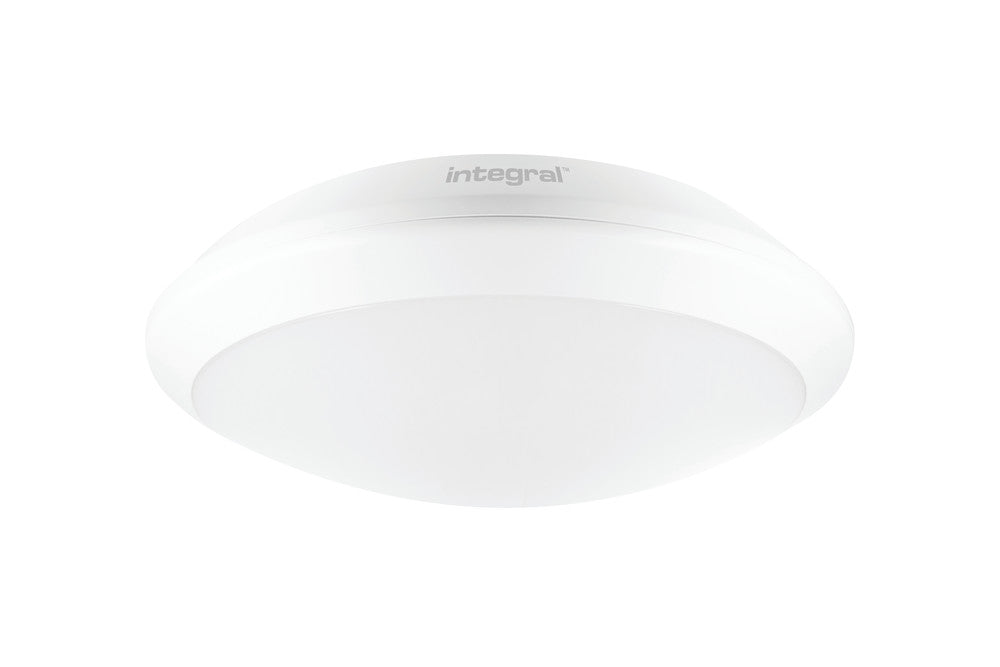TOUGH SHELL+ BULKHEAD EMERGENCY 3HR 350MM DIA IP66 2400LM 24W 4000K IK10 120 BEAM NON-DIMM WHITE 100LM/W INTEGRAL - ILBHA038