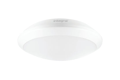 TOUGH SHELL+ BULKHEAD EMERGENCY 3HR 350MM DIA IP66 2400LM 24W 4000K IK10 120 BEAM NON-DIMM WHITE 100LM/W INTEGRAL - ILBHA038