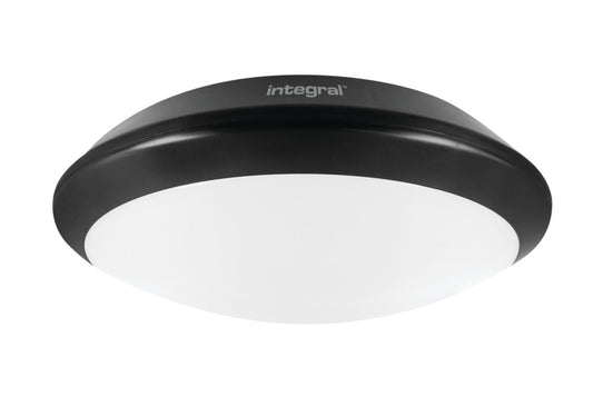 TOUGH SHELL+ BULKHEAD 350MM DIA IP66 2500LM 24W 4000K IK10 120 BEAM NON-DIMM BLACK 104LM/W INTEGRAL - ILBHA041
