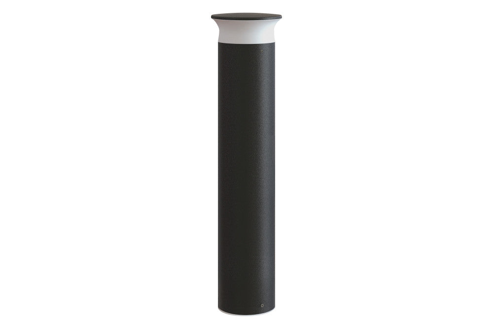 OUTDOOR BOLLARD IK08 800MM IP65 420LM 9W 3000K DARK GREY INTEGRAL - ILBDA003-800