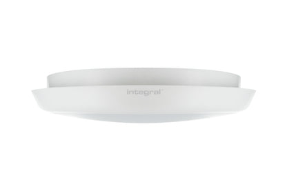 SLIMLINE CEILING/WALL LIGHT 350MM DIA IP54 2150LM 25W 4000K IK10 120 BEAM NON-DIMM WHITE 86LM/W INTEGRAL - ILBHC007