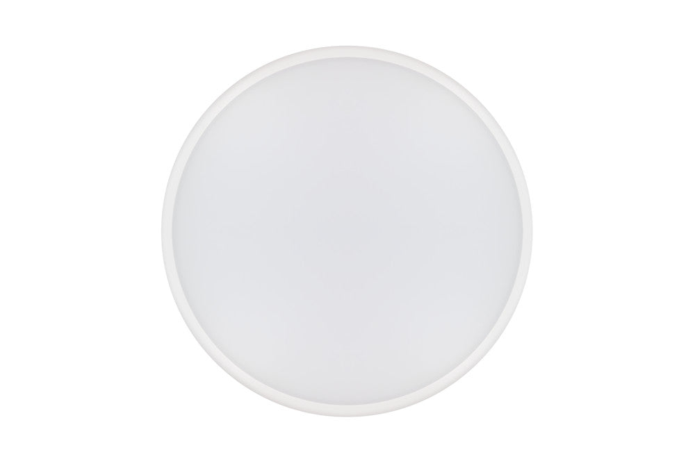SLIMLINE CEILING/WALL LIGHT 350MM DIA IP54 2150LM 25W 4000K IK10 120 BEAM NON-DIMM WHITE 86LM/W INTEGRAL - ILBHC007