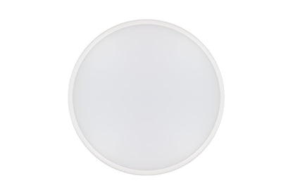 SLIMLINE CEILING/WALL LIGHT MICROWAVE SENSOR DIM TO 10% 300MM DIA IP54 1584LM 18W 4000K IK10 120 BEAM NON-DIMM WHITE 88LM/W INTEGRAL - ILBHC014