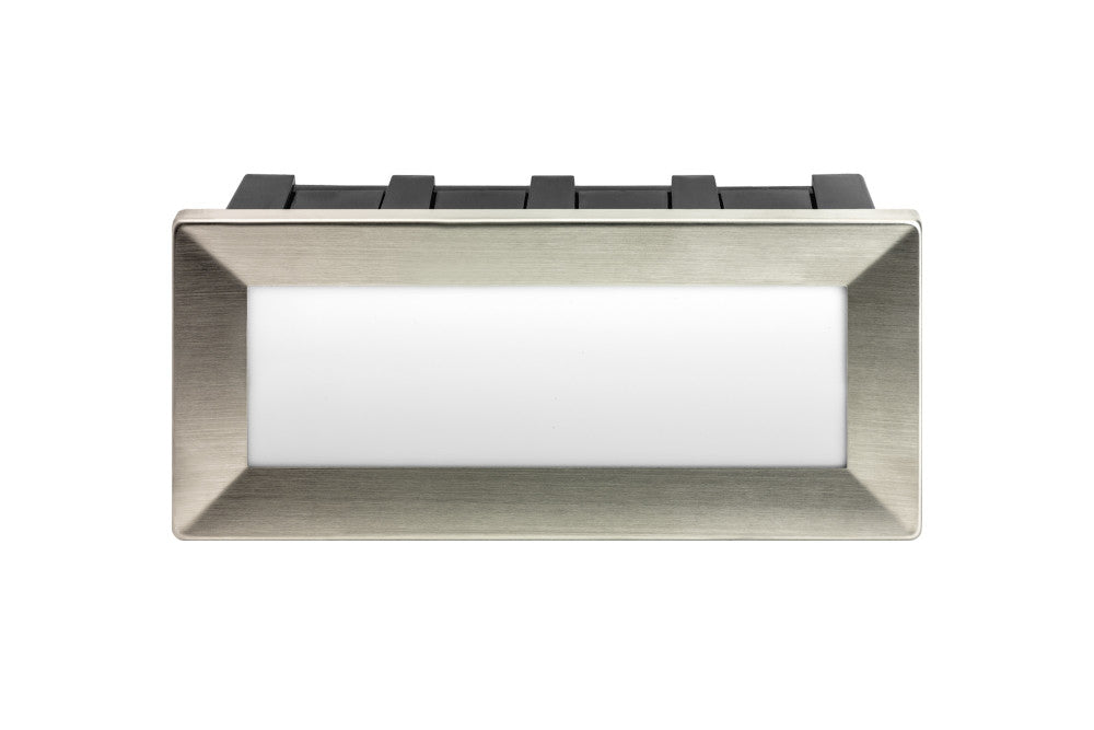 OUTDOOR RECESSED WALL LIGHT BRICK IP65 180LM 3.8W 3000K DOWN LIGHT STAINLESS STEEL INTEGRAL - ILBLA015