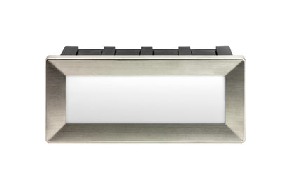 OUTDOOR RECESSED WALL LIGHT BRICK IP65 180LM 3.8W 3000K DOWN LIGHT STAINLESS STEEL INTEGRAL - ILBLA015