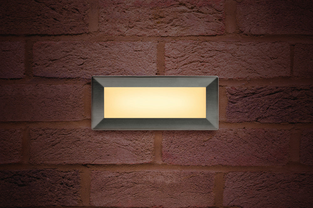 OUTDOOR RECESSED WALL LIGHT BRICK IP65 180LM 3.8W 3000K DOWN LIGHT STAINLESS STEEL INTEGRAL - ILBLA015