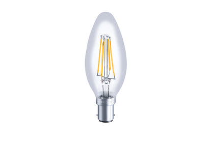 OMNI FILAMENT CANDLE BULB B15 470LM 3.4W 2700K DIMMABLE 330 BEAM CLEAR FULL GLASS INTEGRAL - ILCANDB15D051