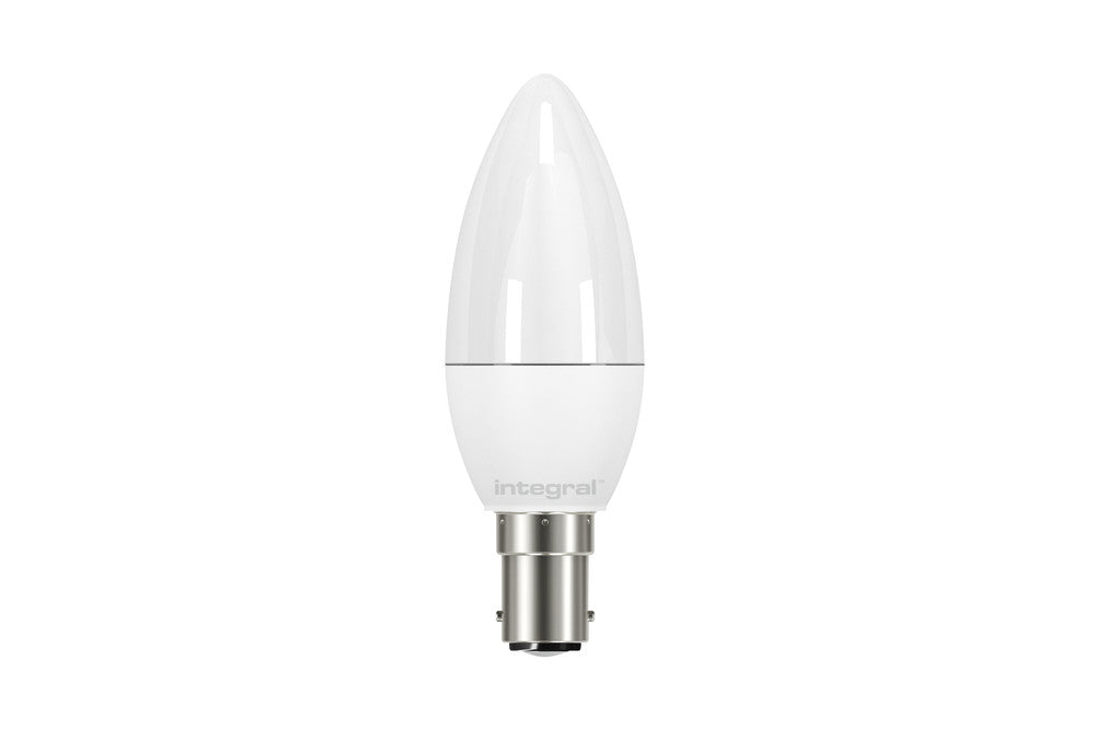 CANDLE BULB B15 470LM 4.9W 2700K NON-DIMM 250 BEAM FROSTED INTEGRAL - ILCANDB15NC014
