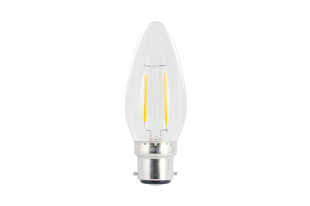 OMNI FILAMENT CANDLE BULB B22 250LM 2.0W 2700K NON-DIMM 320 BEAM INTEGRAL - ILCANDB22NC002