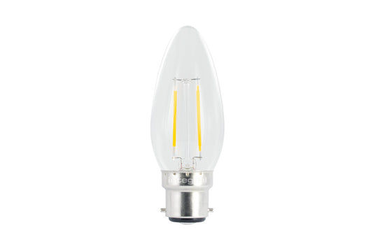 OMNI FILAMENT CANDLE BULB B22 250LM 2.0W 2700K NON-DIMM 320 BEAM INTEGRAL - ILCANDB22NC002
