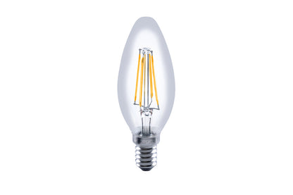OMNI FILAMENT CANDLE BULB E14 470LM 3.4W 2700K DIMMABLE 330 BEAM CLEAR FULL GLASS INTEGRAL - ILCANDE14D050