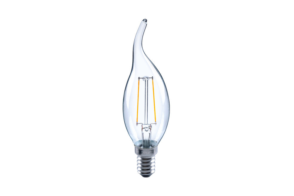 OMNI FILAMENT CANDLE BULB FLAME TIP E14 250LM 2W 2700K NON-DIMM 320 BEAM CLEAR INTEGRAL - ILCANDE14N046