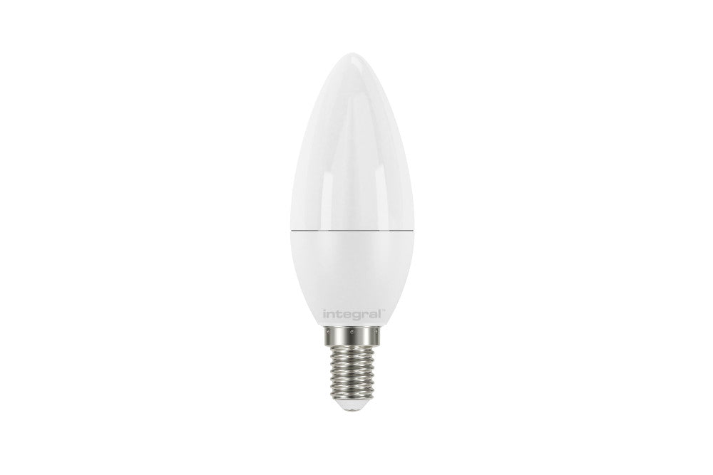 CANDLE BULB E14 806LM 6.5W 2700K NON-DIMM 240 BEAM FROSTED INTEGRAL - ILCANDE14NC054